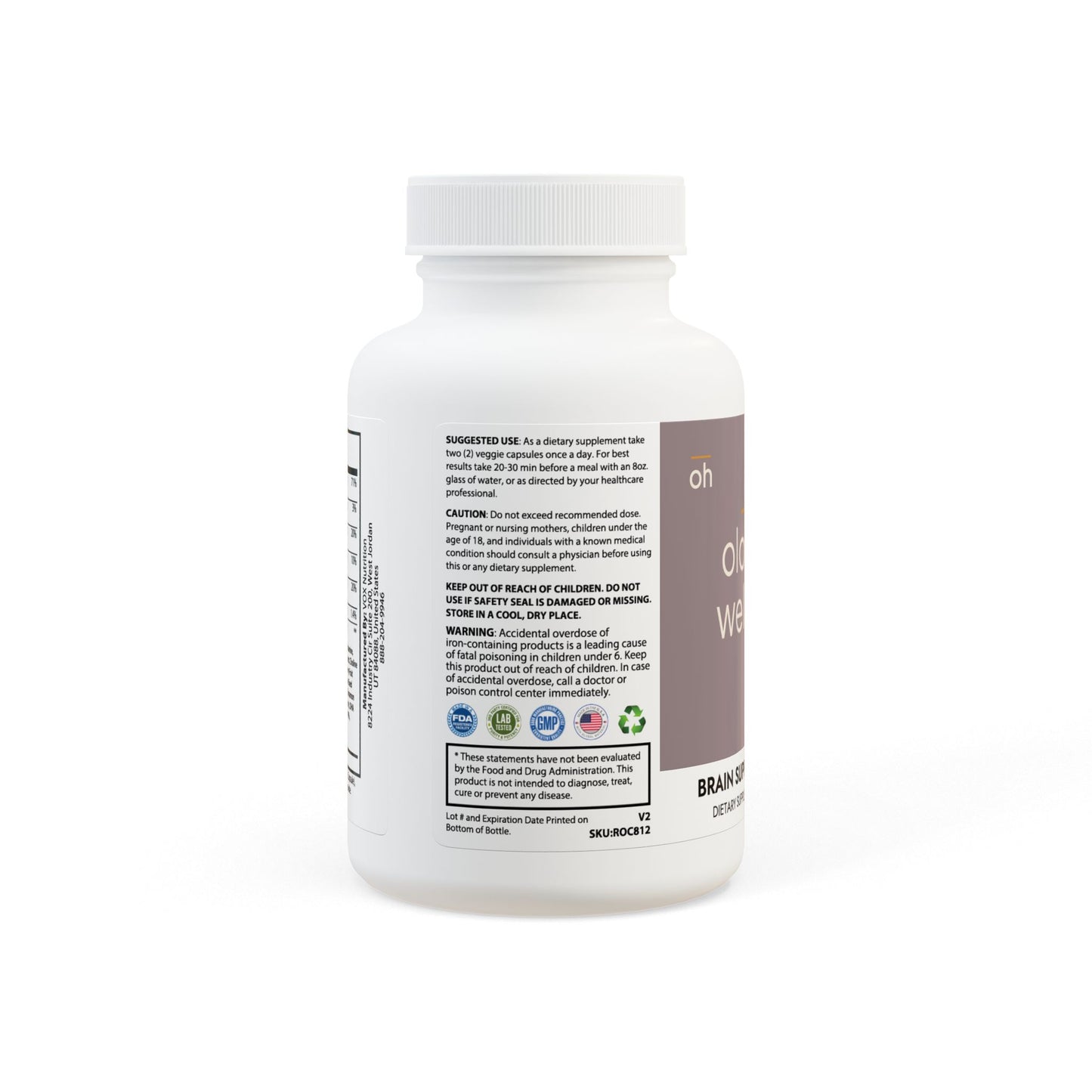 Brain Support Complex Supplement (60 Capsules)